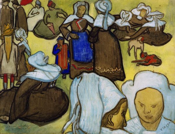 V.Gogh n.Bernard, Bretonische Frauen... von Vincent van Gogh