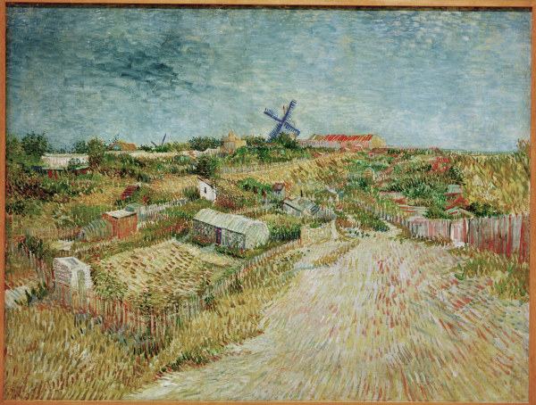 V.v.Gogh,Veget.Gard.at Butte Montmartre von Vincent van Gogh