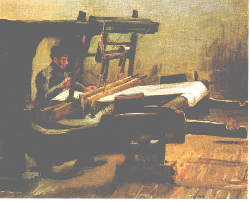 Weber am Webstuhl (seitliche Ansicht) von Vincent van Gogh