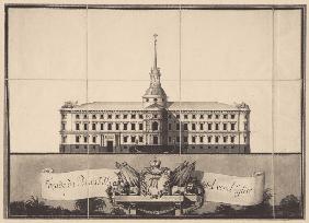 Das Michael-Schloss (Ingenieursschloss) in Sankt Petersburg 1797
