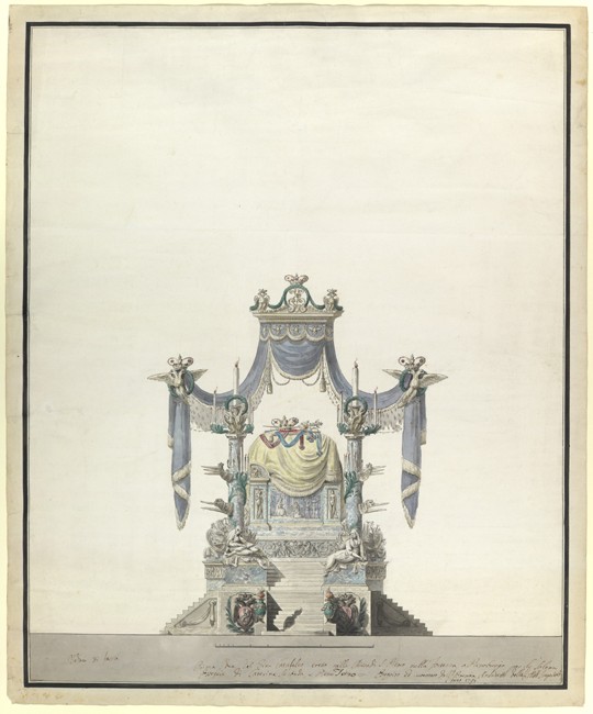 Katafalk für Kaiserin Katharina II. (1729-1796) von Vincenzo Brenna