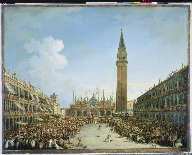 Festzug auf der Piazza San Marco in Venedig von Vincenzo Chilone