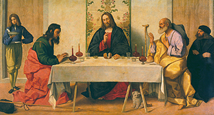 Das Mahl in Emmaus. von Vincenzo di Biagio Catena