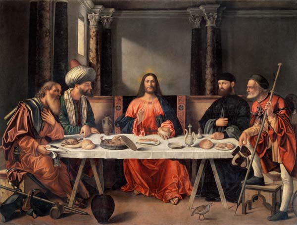 V.Carpaccio, Christus in Emmaus von Vittore Carpaccio