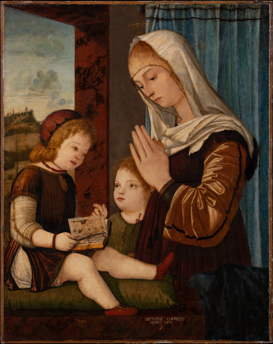 Madonna mit Kind und Johannesknaben von Vittore Carpaccio
