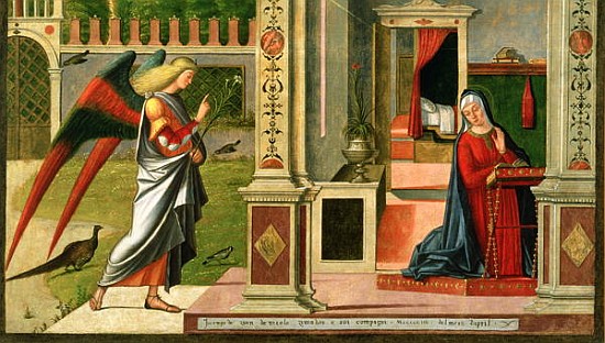 The Annunciation (detail of 120955) von Vittore Carpaccio