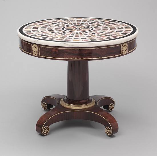 Neo-Classical Table with specimen marble top von Voss