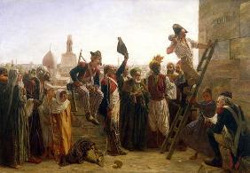 The French in Cairo in 1800, 1884 (oil on canvas) 18th
