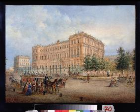 Blick auf den Nikolaus Palast in St. Petersburg 1868