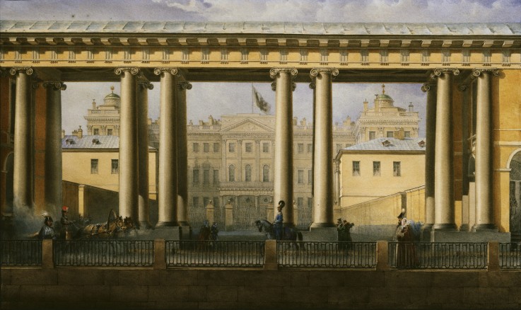 Der Anitschkov-Palast in Sankt Petersburg von Wassili Sadownikow