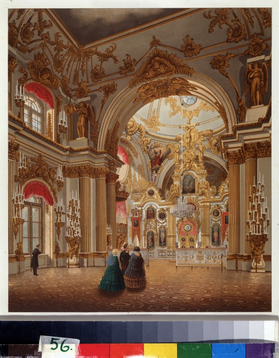 Die Grosse Kirche des Winterpalastes in St. Petersburg von Wassili Sadownikow