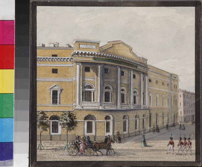 Die Nationalbibliothek in Sankt Petersburg von Wassili Sadownikow