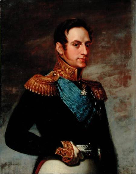 Portrait of Tsar Nicholas I (1796-1855) von Wassili Tropinin