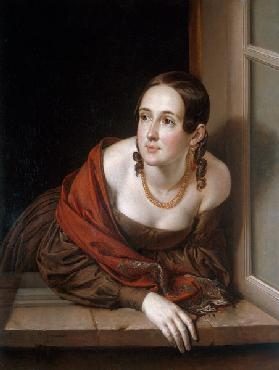 Woman at her Window or, The Wife of a Treasurer 1841