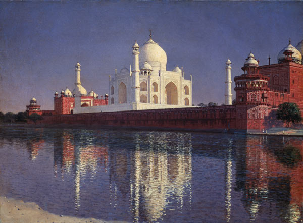 Das Mausoleum Tadj-Mahal in Indien von Wassili Werestschagin