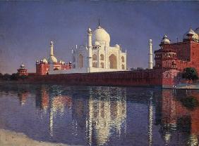 Das Mausoleum Tadj-Mahal in Indien  1874/1876