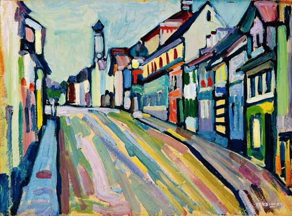 Murnau - Untermarkt von Wassily Kandinsky