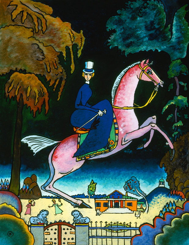 Amazone mit Löwen von Wassily Kandinsky