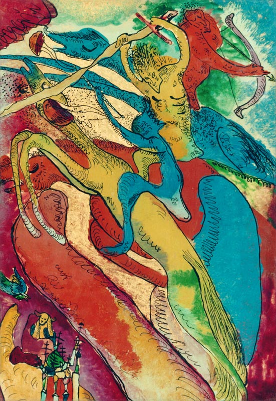 Apokalyptische Reiter I. von Wassily Kandinsky