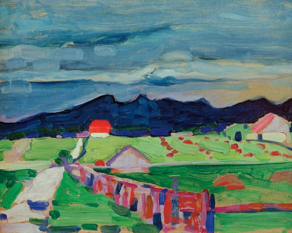 Felder bei Murnau von Wassily Kandinsky