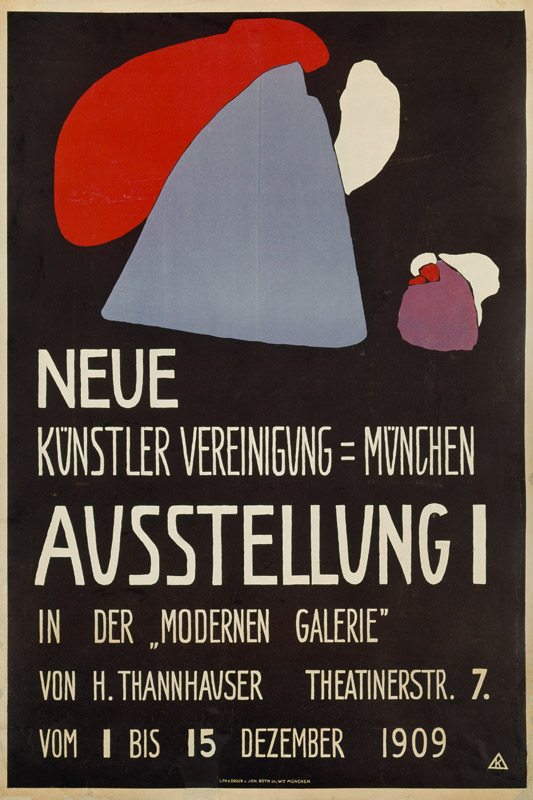 Plakat Neue Künstlervereinigung München von Wassily Kandinsky