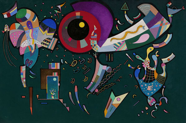 Rund um den Kreis (Autour du cercle). von Wassily Kandinsky