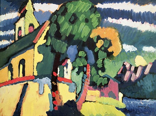 Bavarian Landscape with a Church  von Wassily Kandinsky