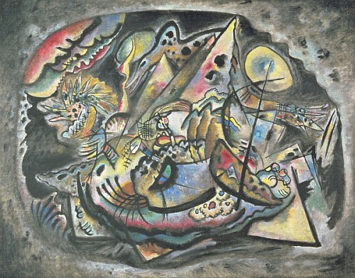 Composition: The Grey Oval von Wassily Kandinsky