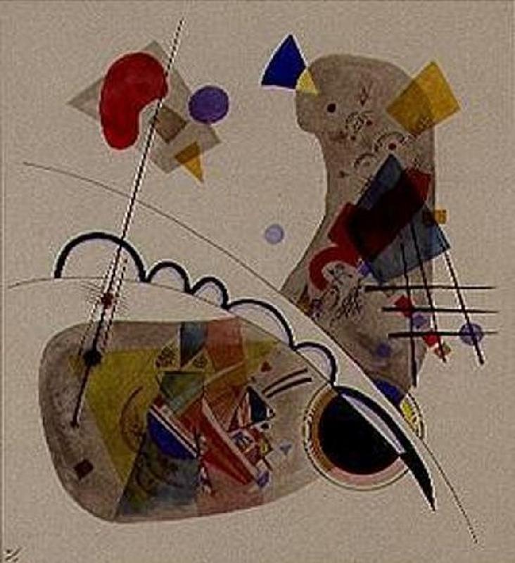 Graue Form. von Wassily Kandinsky