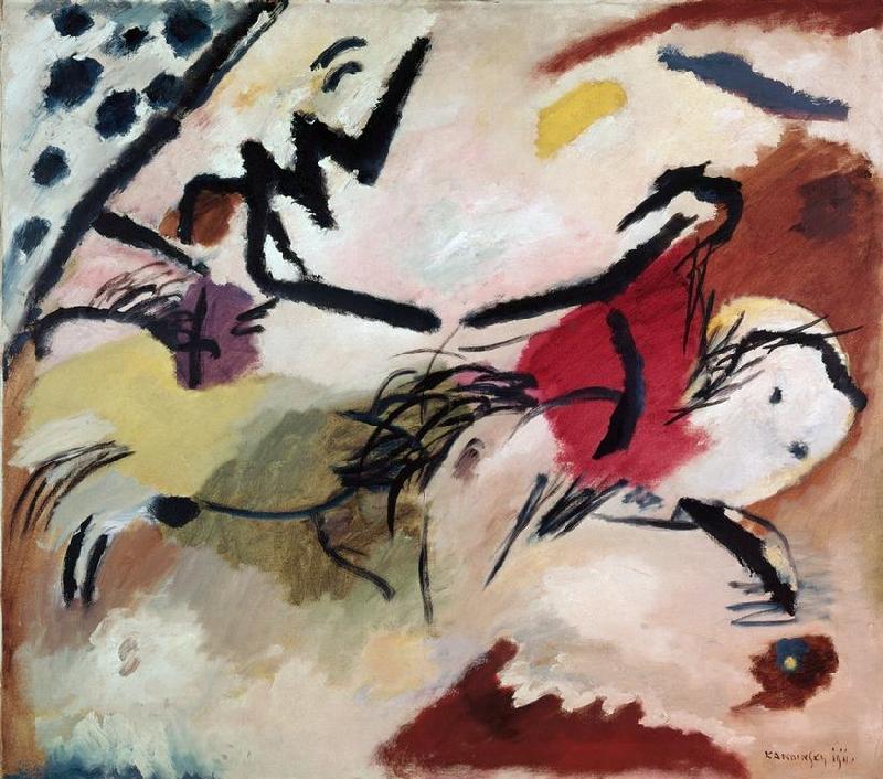 Improvisation 20 (Pferde) von Wassily Kandinsky