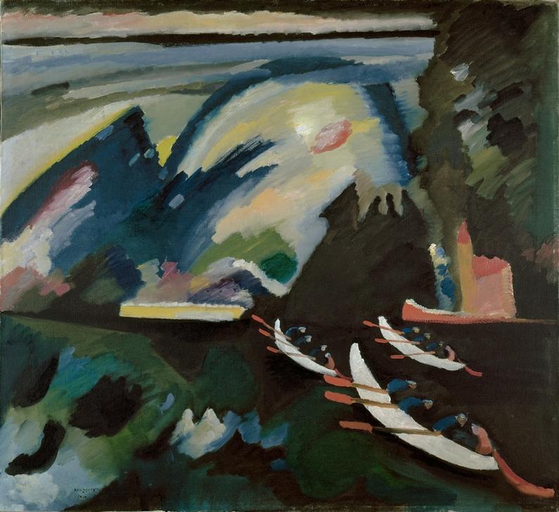 Kahnfahrt (See) von Wassily Kandinsky
