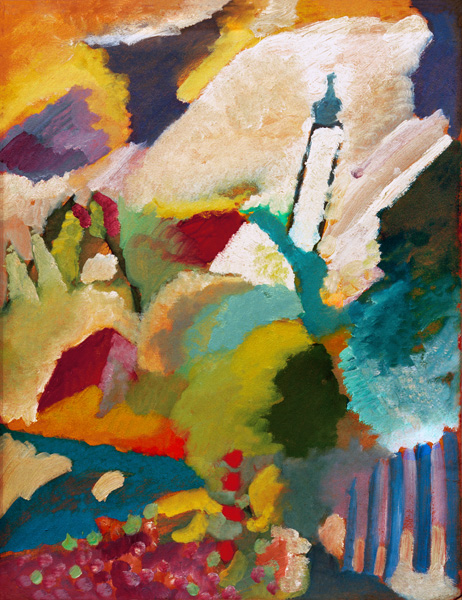 Murnau mit Kirche I von Wassily Kandinsky