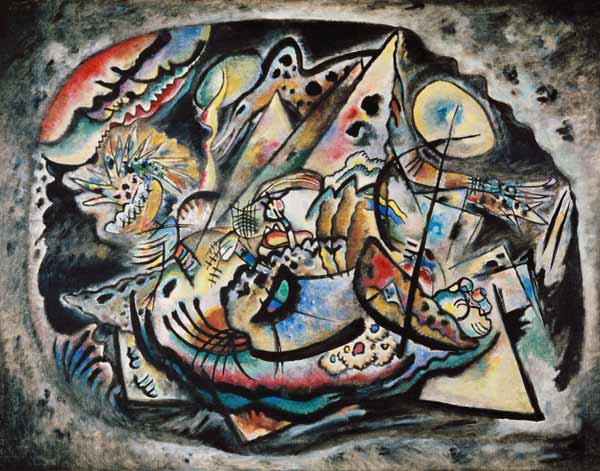 Komposition Graues Oval von Wassily Kandinsky