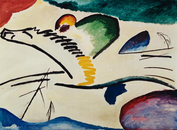 Lyrisches (Reiter zu Pferd) von Wassily Kandinsky