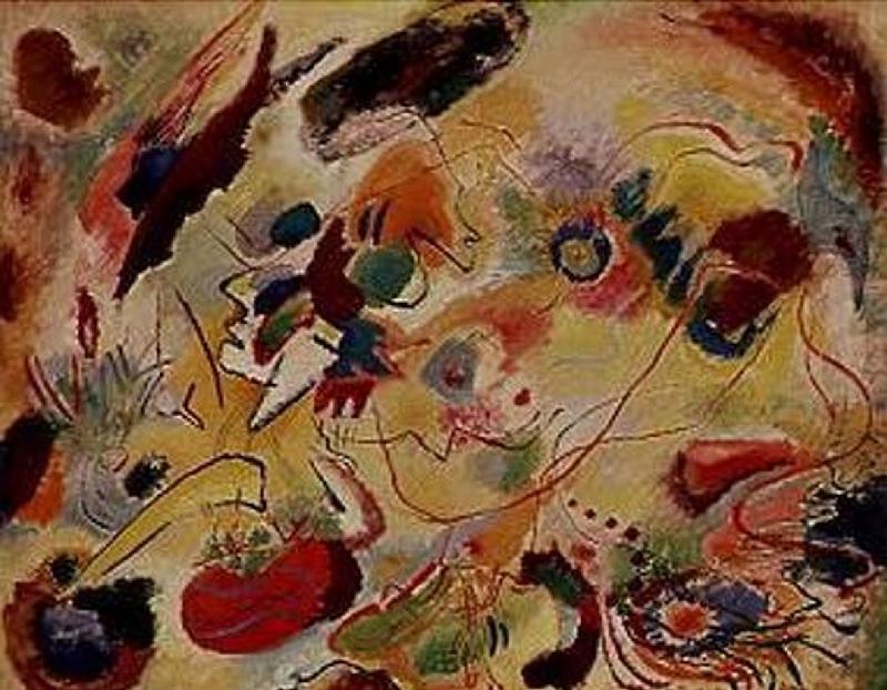 Studie zu Komposition VII, (Jüngstes Gericht) von Wassily Kandinsky