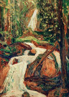 Kochel - Wasserfall I (Lainbachfall) 1900