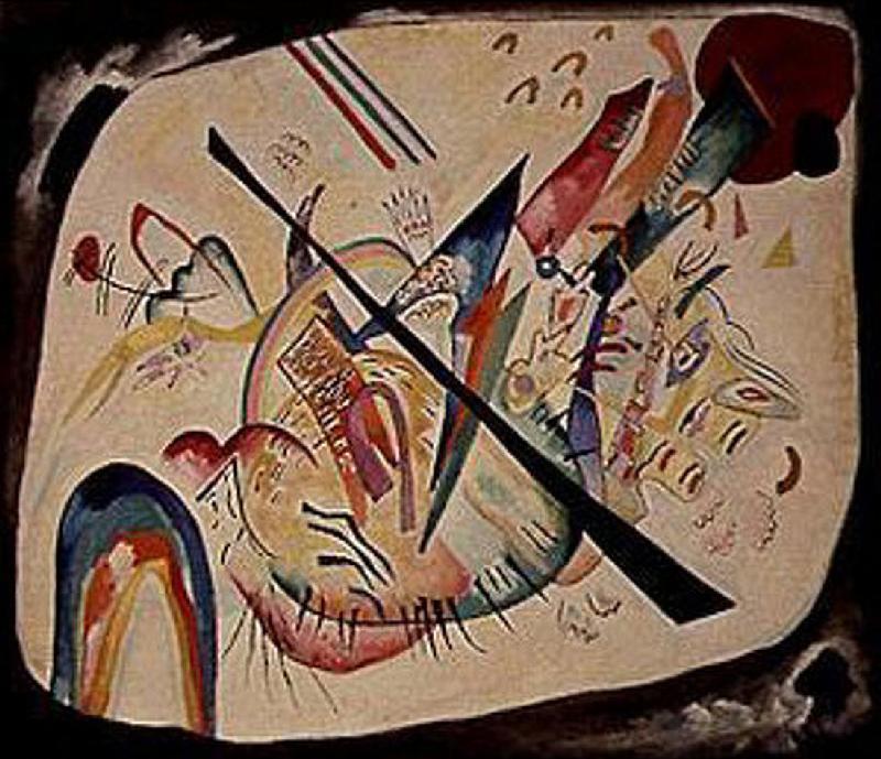 Weisses Oval von Wassily Kandinsky