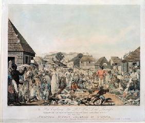 Sunday Market at Antigua, engraved by Cordon, pub. by G. Tustolini, London 14th-