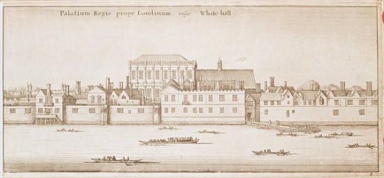 View of Whitehall von Wenceslaus Hollar