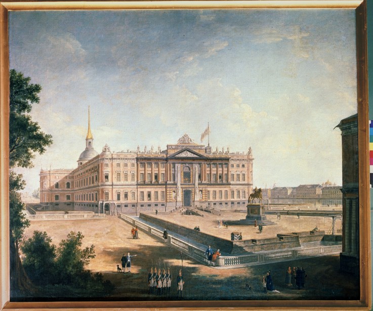 Blick auf den Michael-Palast und den Connetable-Platz in St. Petersburg von Werkst. Alexejew
