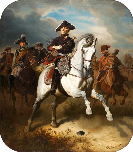 Friedrich der Große zu Pferde von Wilhelm Camphausen