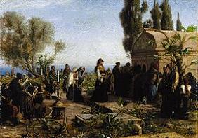 Gedächtnisfeier des Rabbi Isaak Barchischat in Algier 1881