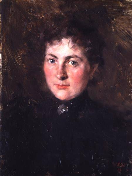 Felicia Kirchdorffer, the Niece of the Artist von Wilhelm Maria Hubertus Leibl