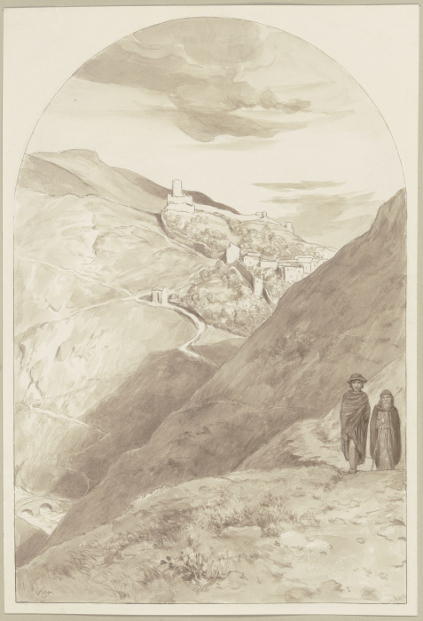 Diether und Brun wandernd von Wilhelm Steinhausen