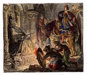 Otto III. in der Gruft Karls