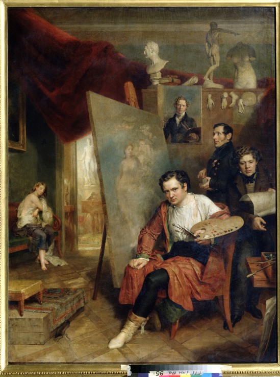 Im Atelier des Malers Wilhelm Golicke von Wilhelm August Golicke