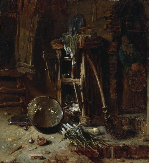 A Kitchen Corner von Willem Kalf