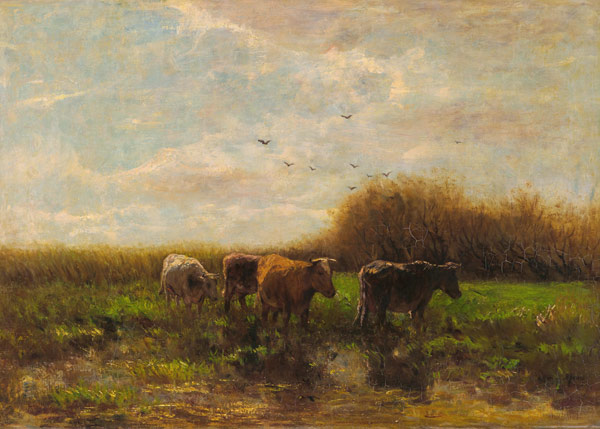 Kühe am Abend von Willem Maris