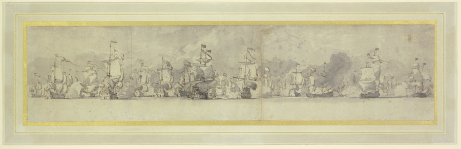 Anglo-holländische Seeschlacht von Willem van de Velde d. J.
