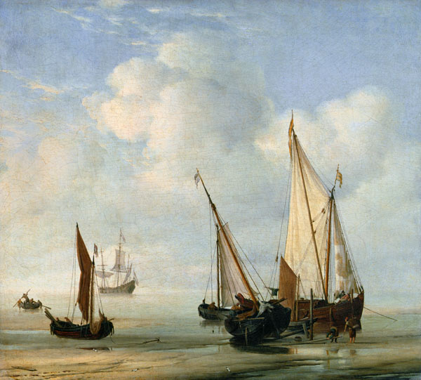 Calm Sea. c.1650 von Willem van de Velde d.J.